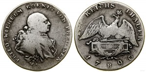 Silesia, thaler, 1790 B, Wrocław