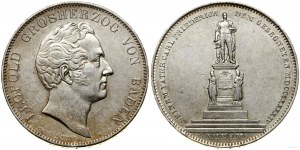 Německo, 2 tolary = 3 1/2 guldenů, 1844, Karlsruhe
