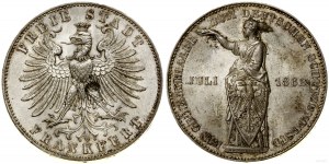Germania, tallero, 1862, Francoforte sul Meno