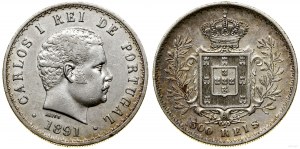 Portogallo, 500 reis, 1891