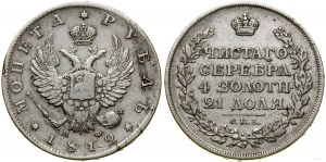 Rosja, rubel, 1812 СПБ МФ, Petersburg