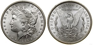 Stany Zjednoczone Ameryki (USA), 1 dolar, 1885, Filadelfia