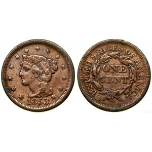 Stany Zjednoczone Ameryki (USA), 1 cent, 1853, Filadelfia