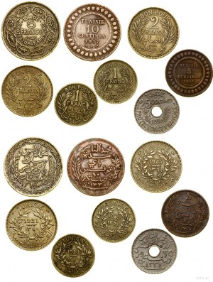 Tunisia, set of 8 coins