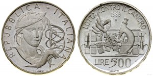 Italia, 500 lire, 1989 R, Roma