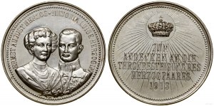 Niemcy, medal z okazji wstąpienia na tron pary książęcej, 1913