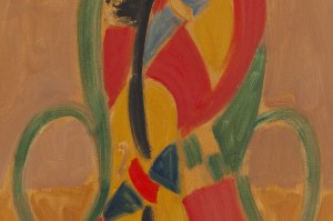 Maurice Blond (1899 Łódź - 1974 Clamart we Francji), Krzesło ze skrzypcami (