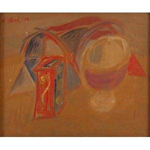 Maurice Blond (1899 Łódź - 1974 Clamart we Francji), Martwa natura z kielichem, 1970