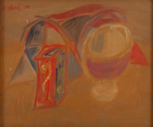 Maurice Blond (1899 Łódź - 1974 Clamart we Francji), Martwa natura z kielichem, 1970