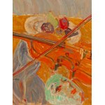 Maurice Blond (1899 Lodz - 1974 Clamart, France), Still life with violin and mask
