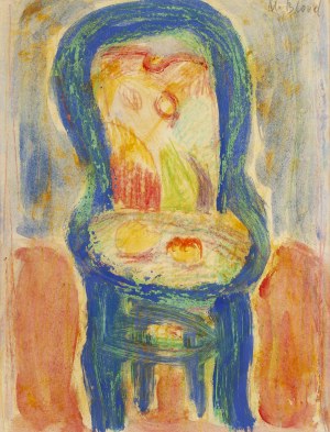 Maurice Blond (1899 Łódź - 1974 Clamart we Francji), Krzesło z paletą (
