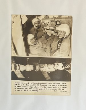 CAF photo - photo by Interfoto, Crew of the first Soviet scientific orbital station 