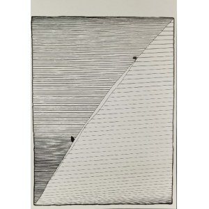 Stanislaw Fijalkowski ( 1922 - 2020), b/t from the Xylon portfolio