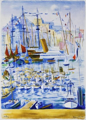 Mojżesz Kisling ( 1891 - 1953 ), Port w Marsylii, 1950