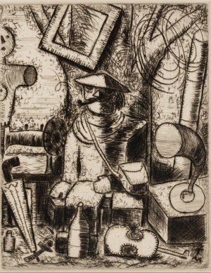 Tadeusz Makowski ( 1882 - 1932 ), Sprzedawca staroci z Clignancourt, 1930