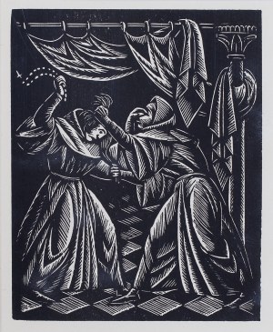 Władysław Skoczylas ( 1883 - 1934 ), Rixe des nonnes
