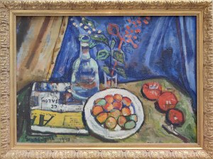 Nathan Grunsweigh (1880-1956), Natura morta con frutta, 1947