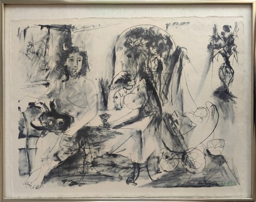 Pablo Picasso (1881-1973), Młody faun, kobieta i dziecko, 1967