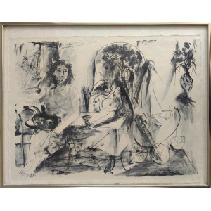 Pablo Picasso (1881-1973), Młody faun, kobieta i dziecko, 1967
