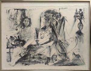 Pablo Picasso (1881-1973), Młody faun, kobieta i dziecko, 1967