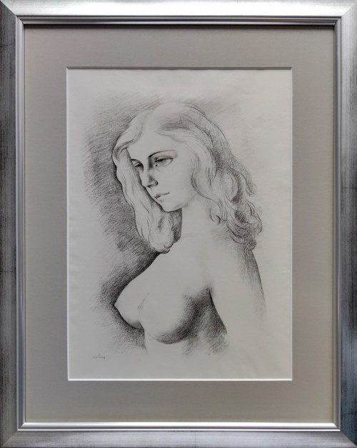 Mojżesz Kisling (1891-1953), Akt kobiecy z profilu, 1954