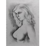 Moses Kisling (1891-1953), Nu féminin de profil, 1954