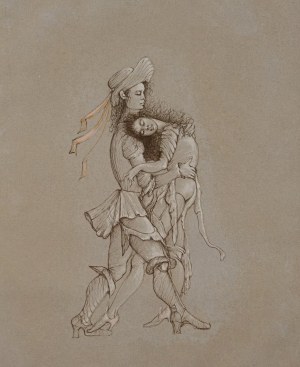 Leonor Fini (1907-1996), Roméo et Juliette, 1970