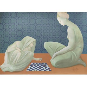 Leonor Fini (1907-1996), Playing checkers