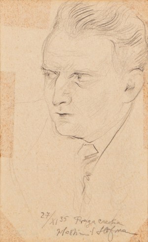 Wlastimil Hofman (1881-1970), Portret mężczyzny, 1935