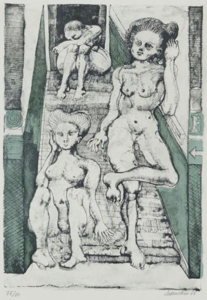 Jan Lebenstein (1930-1999), Attente (Čekání), 1966