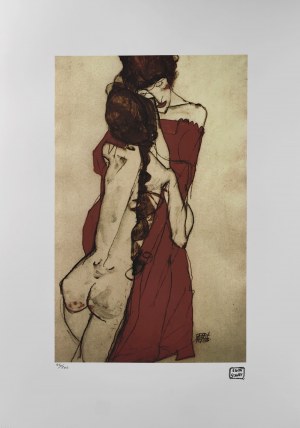 Egon Schiele (1890-1918), Nude in brown shoes