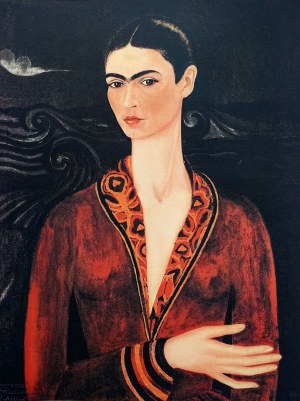 Frida Kahlo (1907-1954), Self-Portrait in a Velvet Dress
