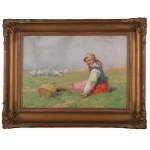 Adam Setkowicz (1875-1945), Girl in the Meadow