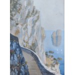 Feliks Michał Wygrzywalski (1875-1944), View of the Faraglioni from the Via Krupp road on Capri, 1931