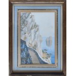 Feliks Michał Wygrzywalski (1875-1944), View of the Faraglioni from the Via Krupp road on Capri, 1931