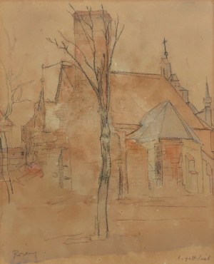 Leopold Gottlieb (1879-1965), Krajina s kostelem