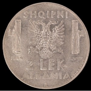 Albania. 1939 2 Lek R Rome Italian Occupation