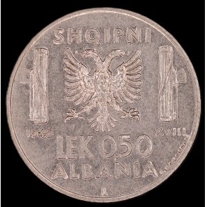 Albanien. 1940 0,50 Lek R Rom Italienische Besatzung