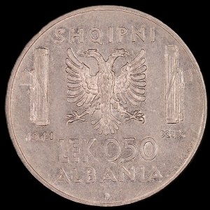 Albanie. 1941 0,50 Lek R Rome Occupation italienne