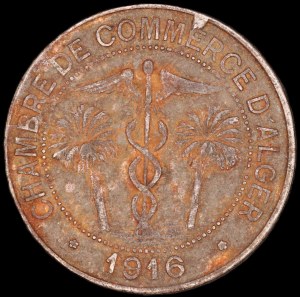 Algeria. 1916 10 Centimes Chambre of Commerce