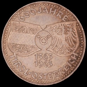 Austria. 1963 50 Schilling 600 Years Tirol