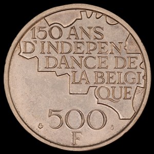 Belgium. 1980 500 Francs 5 Kings