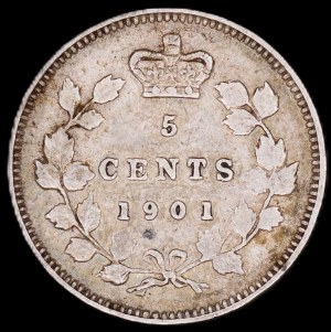 Canada. 1901 5 Cents Victoria
