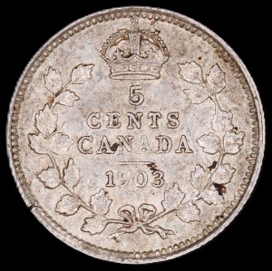 Canada. 1903 5 Cents Edward VII