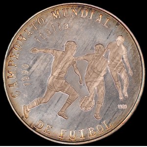 Kuba. 1989 5 Pesos 1990 Meisterschaft