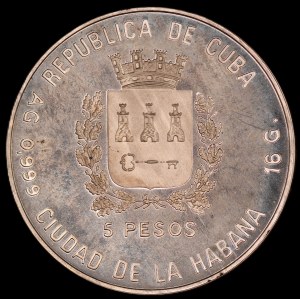 Cuba. 1989 5 Pesos 1990 Championship