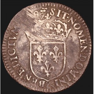France. 1659 1/12 Ecu Louis XIV