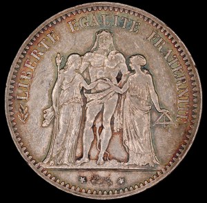 France. 1875 5 Francs A Paris