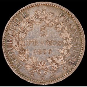 France. 1875 5 Francs A Paris
