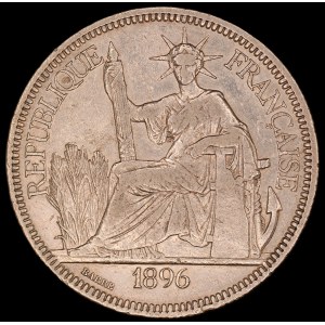 French Indo China. 1896 1 Piastre A Paris